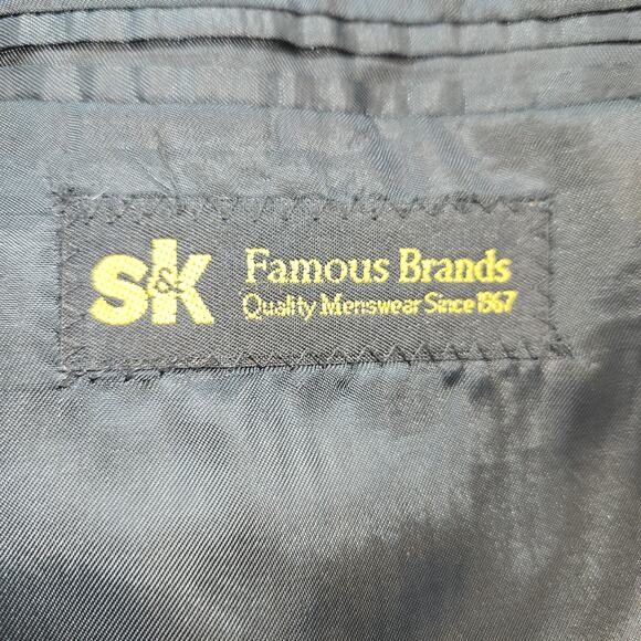 Kilburne & Finch 42R Men's Blazer Gray Suit Coat Jacket 2 Buttons 42 Regular - Picture 4 of 7